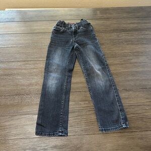 Sz 7 Reg Levi's 514 Boys Black Denim Jeans